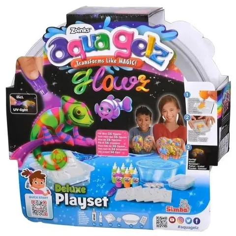 Aqua Gelz zestaw Deluxe Set świecący w ciemności, Simba