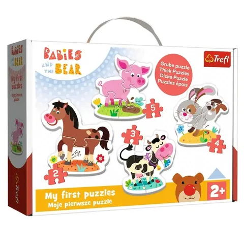 Puzzle Baby Classic - Na farmie 2+, Trefl