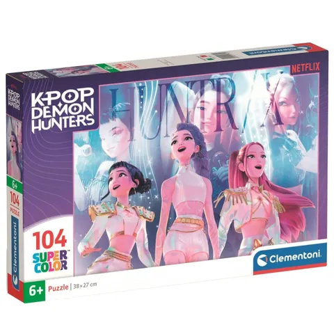 Puzzle K-Pop Demon Hunters 104 el. Super Color, Clementoni