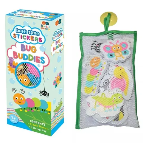 Naklejki pianki do kąpieli Robaczki, Buddy & Barney