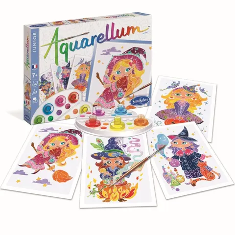 Zestaw do malowania Aquarellum Junior - Czarownice, SentoSphere
