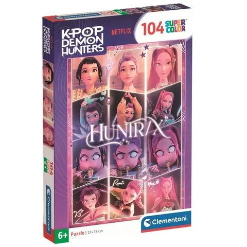 Puzzle HUNTRIX K-Pop Demon Hunters 104 el. Super Color, Clementoni