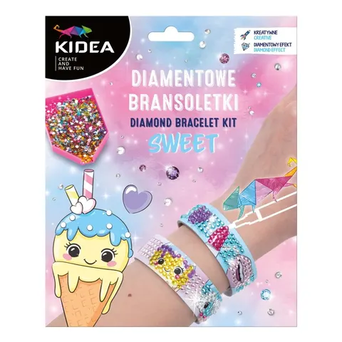 Kreatywny zestaw - Diamentowe bransoletki Sweet, Kidea