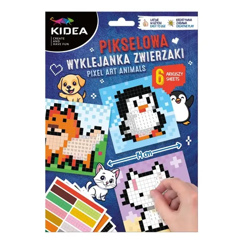 Pikselowa wyklejanka Zwierzaki, Kidea