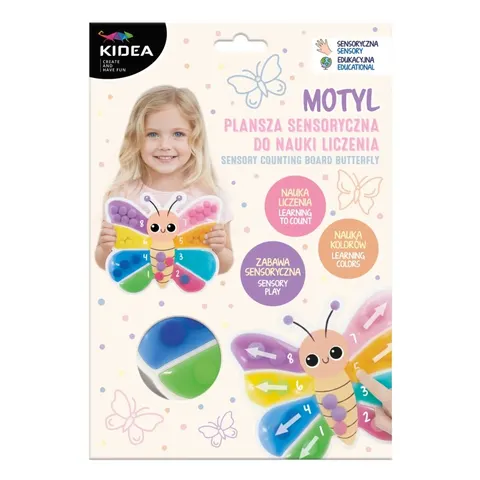 Plansza sensoryczna do nauki liczenia Motyl, Kidea