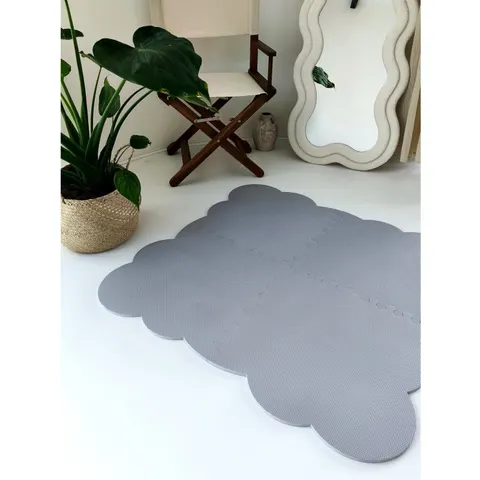 Mata piankowa Biscuit TOTAL GREY 107x107cm L