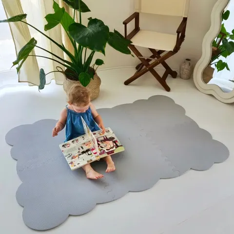 Mata piankowa Biscuit TOTAL GREY 157x107cm XL