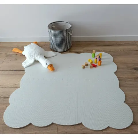 Mata piankowa Biscuit CHMURKA OFF WHITE 107x107cm L