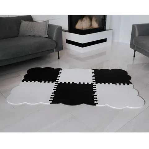 Mata piankowa Biscuit WHITE&BLACK 157x107cm XL