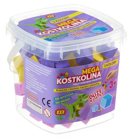 Kostkolina w wiaderku - duże kostki Purple, Art and Play