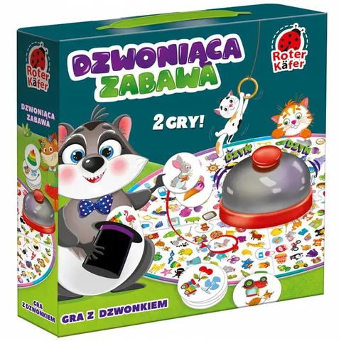 Gra z dzwonkiem - dzwoniąca zabawa Bystre Oczko USZKODZONE OPAKOWANIE, Roter Kafer