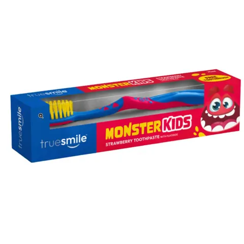 TRUESMILE Pasta do zębów + szczoteczka TRUSKAWKOWA, 75 ml