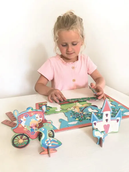 Puzzle 2w1 (2D i 3D) scenografia Księżniczka