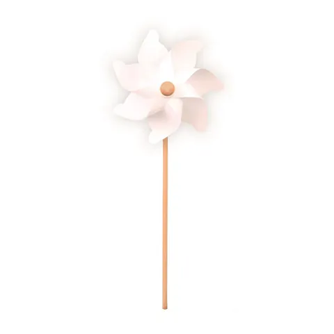 Drewniany wiatraczek biały 58 cm