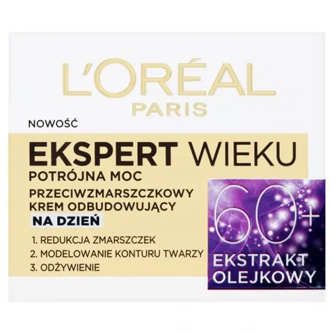 L'Oreal Paris Ekspert Wieku 60+ przeciwzmarszczkowy krem odbudowujący na dzień 50ml