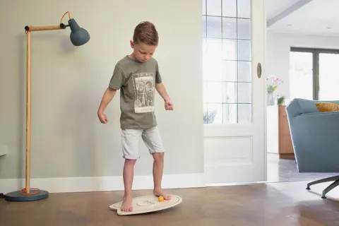 Drewniana deska balansująca z kulkami XL (48 cm) BS Toys Buiten Speel