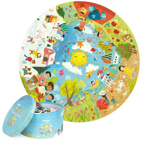 BOPPI, Puzzle okrągłe 58 cm - pory roku 150 elem.