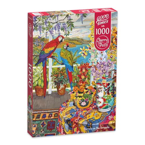 Puzzle 1000 CherryPazzi Parrots on the Veranda