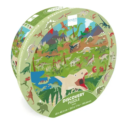 Scratch, Puzzle obserwacyjne - Dinozaury 150 el.