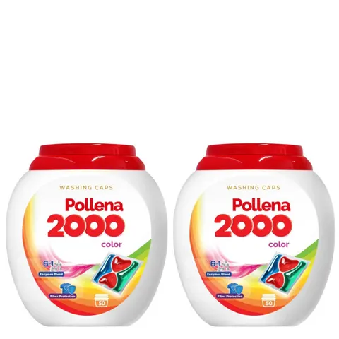 POLLENA 2000 Kapsułki do prania KOLOR 50 szt, paiet 2 opakowań