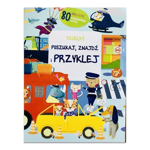 Pojazdy. Poszukaj, znajdź, przyklej