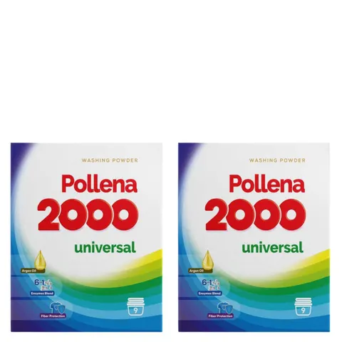 POLLENA 2000 Proszek do prania UNIWERSALNY 9 prań 500 g, pakiet 2 szt.