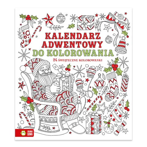 Kalendarz adwentowy do kolorowania