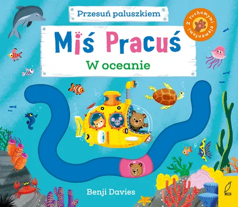 W oceanie. Miś Pracuś. Przesuń paluszkiem