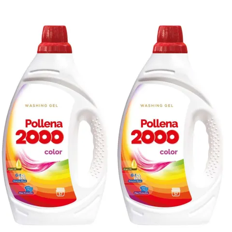 POLLENA 2000 Żel do prania KOLOR 57 prań, 2 l, pakiet 2 szt.
