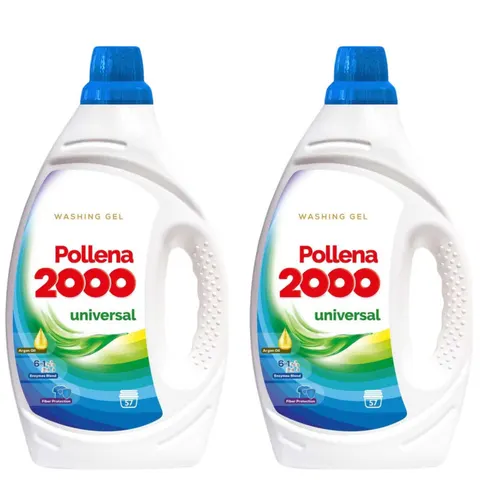 POLLENA 2000 Żel do prania UNIWERSALNY 57 prań 2 l, pakiet 2 szt.