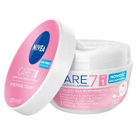 NIVEA CARE Lekki krem do twarzy WYRÓWNUJĄCY KOLORYT, 100 ml