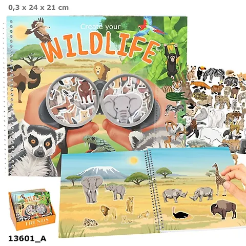 Zestaw Create your Wild life z naklejkami 13601A