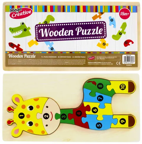 Układanka drewniana Żyrafa Wood
