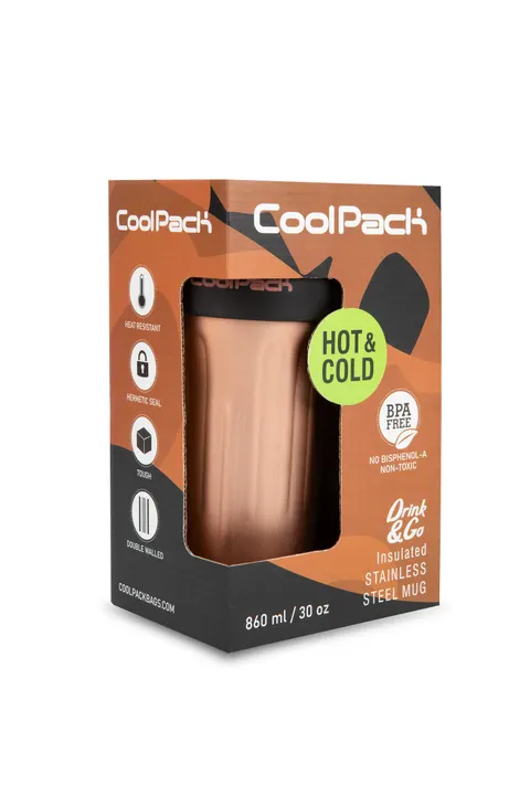 Kubek termiczny 860ml Coolpack Coffee Mug Jumbo Copper Black