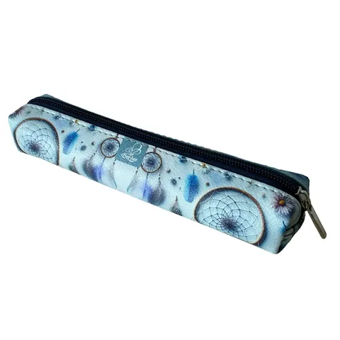 Piórnik mini prostokąt Boho Łapacz Snów Blue