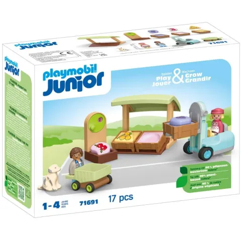 Playmobil Junior Ekologiczny Stragan z wózkiem widłowym 71691