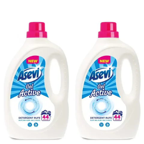 ASEVI Żel do prania ACTIV BIEL 44 prań, 2,376 l, pakiet 2 szt.