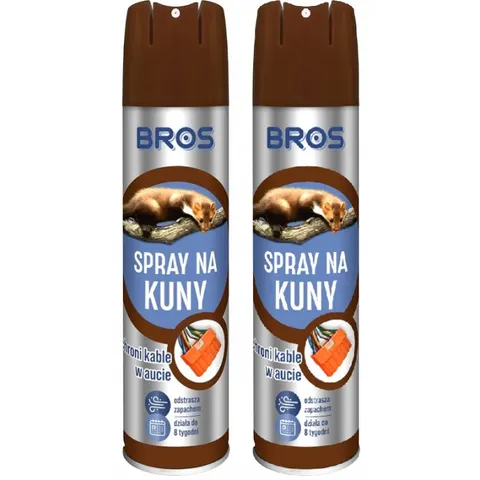 BROS Spray na kuny 400 ml, pakiet 2 szt.