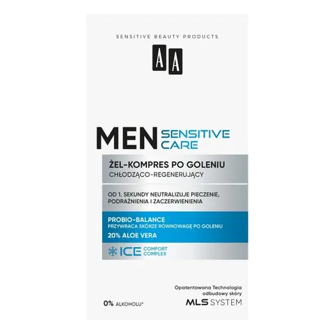 AA MEN SENSITIVE Żel-kompres p/gol.chłodz/reg. 100 ml