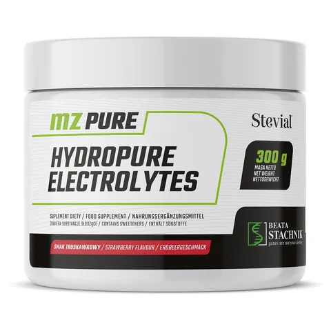 MZ PURE HydroPure Electrolytes suplement diety w proszku smak truskawkowy 300g