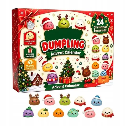 Kalendarz Adwentowy Squishy Mystery Dumpling 24 dni gniotek