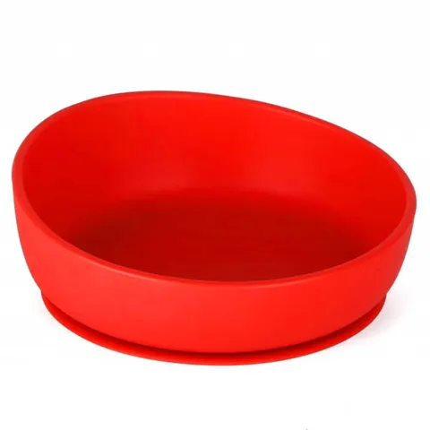 DOIDY BOWL SILIKONOWA MISECZKA TALERZYK Z PRZYSSAWKĄ CZERWONY