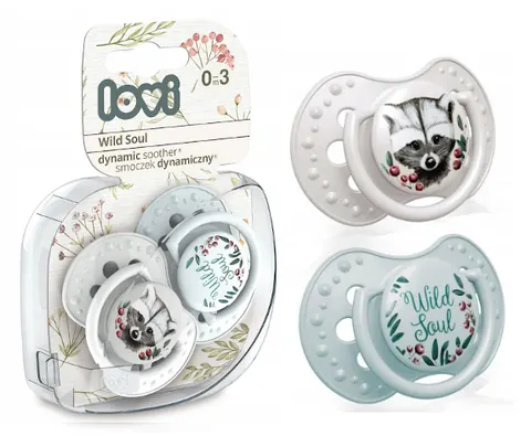LOVI Smoczek dynamiczny 0-3m Wild Soul 22/882 2szt