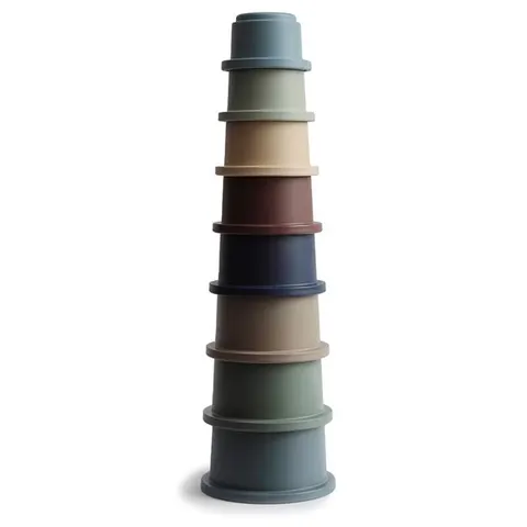 MUSHIE STACKING TOWER WIEŻA FOREST Z KUBECZKÓW SILIKONOWA