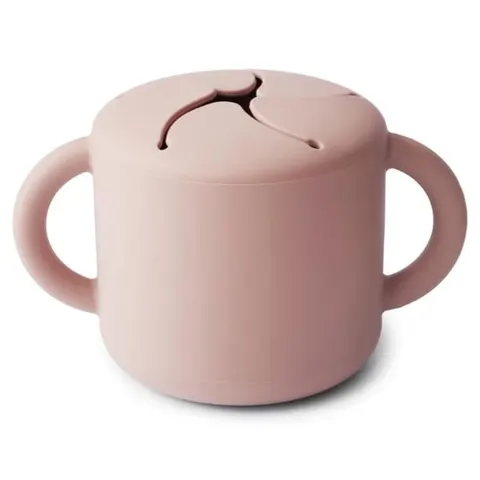 Mushie - Kubek niewysypek na przekąski SNACK CUP Blush