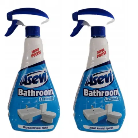 ASEVI Spray do łazienki KAMIEŃ I OSAD NA SZYBACH 720 ml, pakiet 2 szt.
