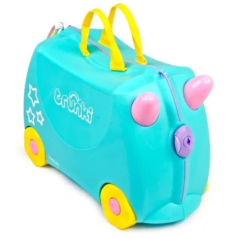 TRUNKI JEŻDZĄCA WALIZECZKA DLA DZIECKA JEŹDZIK / JEDNOROŻEC UNA