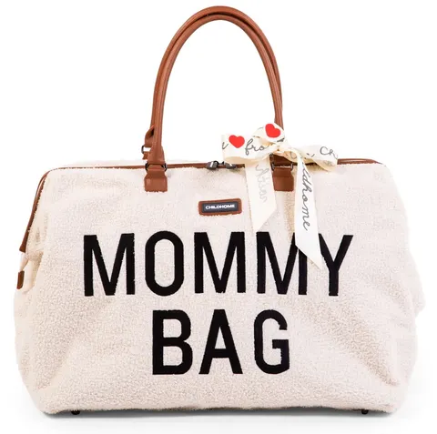 CHILDHOME TORBA MOMMY BAG DO WÓZKA NA AKCESORIA TEDDY BEAR WHITE