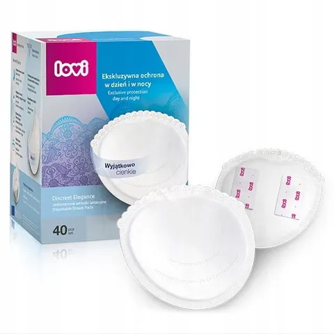 LOVI WKŁADKI LAKTACYJNE DISCREET BIAŁE 40 szt. 19/602