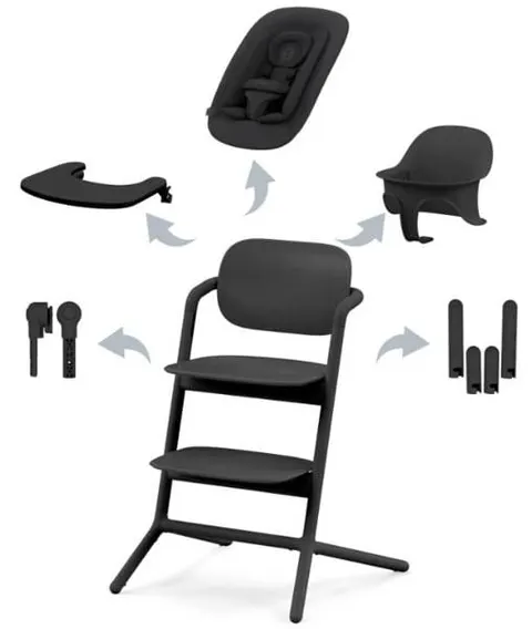 Cybex Lemo 4w1 krzesełko do karmienia / Stunning Black